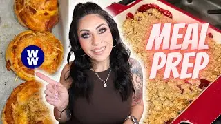 WEEKLY WW MEAL PREP  -RASPBERRY OAT BARS - CRISPY PIZZA ROLLS & BISCUIT & GRAVY CASSEROLE