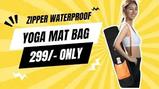 PHILLIN Yoga Mat Cover Bag for 4mm to 8mm Yoga Mats I Yoga Mat Carry Bag with Shoulder Strap