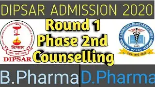 Delhi General Round 1 Phase 2nd Counselling | DIPSAR/DPSRU Counselling .