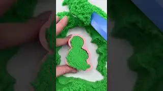 Kinetic sand Shape cutting | 125 #shorts #cutting #kineticsand #satisfying #relaxing #asmr