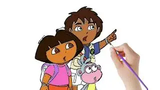Dora and friends coloring book | Dora coloring pages
