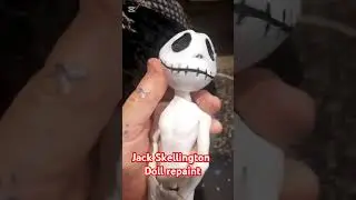 One of my fav repaints #JackSkellington #dollcustom  #monsterhighcustom #nightmarebeforechristmas