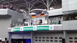 F1 Malaysia GP 2014 Sepang Podium Ceremony