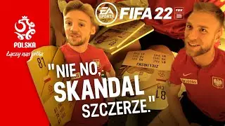 KĄSEK. BAZUJE NA WSZYSTKIM. Jóźwiak, Moder i Puchacz zgadują karty FIFA 22