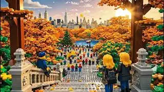 Central Park LEGO Style  #lego #newyorkcity #centralpark #shorts #aiart