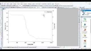 TGA drawing with two vertical bars