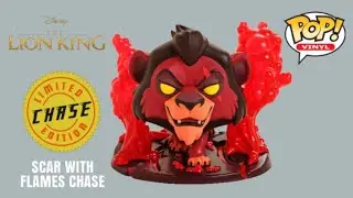 Scar With Flames Chase Funko Pop Vinyl Disney The Lion King Deluxe Hot Topic Exclusive