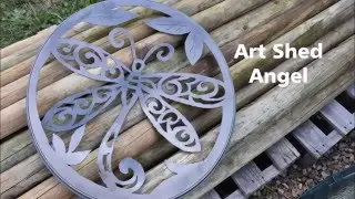 Plasmacut Dragonfly Art Shed Angel