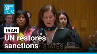 UN restores sanctions on Iran as nuclear diplomacy fades &bull; FRANCE 24 English