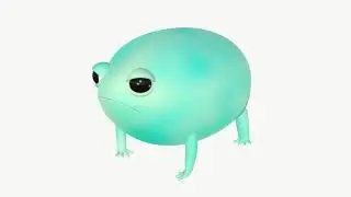 Rain Frog - 3D model ready for game use - Pose