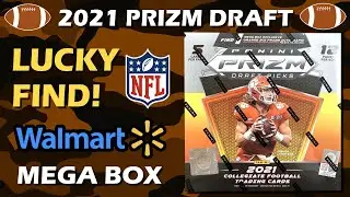 LUCKY FIND AT WALMART! 2021 Panini Prizm Draft Picks Football Mega Box Retail Review