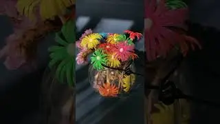 straw pipe flowers | making straw pipe flowers | diy pipe flowers | #shorts | #diycrafts |