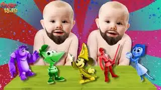 Wrong Heads Iron Man Tom Jerry Paw Patrol Inside Out Joy Toy Story Buzz Finger Family Colors Learn