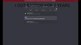 I got Banned for 2 YEARS in Discord
