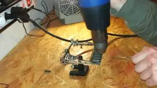 Dissaldazione componenti elttronici con pistola ad aria calda