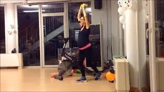 Ginnastica in gravidanza   allenamento 18 total body Cyclette ed esercizi con pesetti