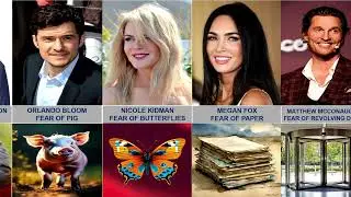Comparison: Phobias of celebrities