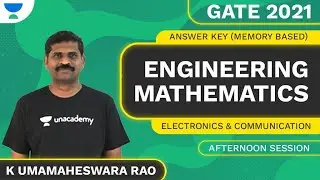 GATE - ECE 2021 Answer Key (Memory-Based) | Engineering Math by Umamaheshwara Rao