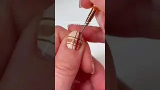 PLAID NAIL TUTORIAL - easy nail tutorial  #nails #tickledpinquecosmetics #naildesign