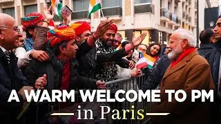 LIVE: PM Modi arrives to a warm welcome in Paris, France