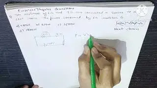 Two resistors of 6ohm and 9ohm are connected in series to a 120v source.the power consumed by the