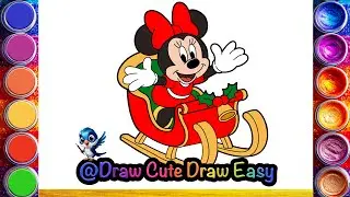 Cute Minnie Mouse  ❤️🎄✨Drawing, Painting & Coloring For Kids and Toddlers_ Kids Art