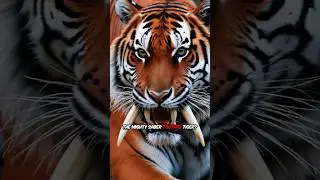 Saber tooth tiger #extinction #extinctanimal #jurassicworld #youtubeshorts #facts #tiger #dinosaur