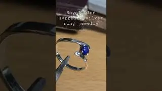 Royal blue 💙sapphire silver ring jewelry 💎❤️ #sapphire #fashion #jewellery #srilanka
