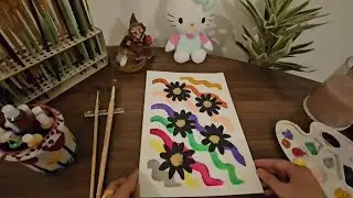 Abstract Art#beginnerarttips#art#acrylicpainting#easypainting#paintingideas#unique#easyflowermaking