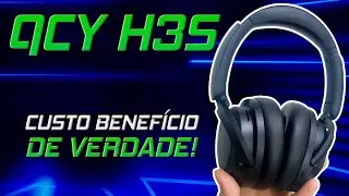 O MELHOR Cancelamento de Ruído Por R$300! Headphone QCY H3S