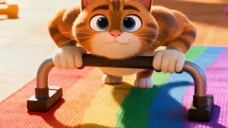 A Cat Working Out at the Gym 🐱💪 | Funny Kids Short