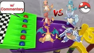 Squirtle Evolution vs Charmander Evolution: Pokemon Marble Race | Pokemon Rush