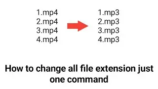 How to change multiple file extensions just one command | Pro Tutorials BD