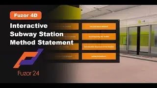 [Fuzor 4D] Subway Station Construction Methodology using Fuzor Event Trigger