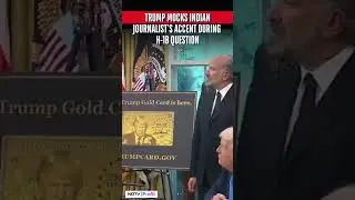 'You're Not Very Clear': Trump Mocks Indian Journalist's Accent #viral #shorts