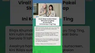 Viral! Bilqis Sudah Pakai Skincare Lengkap di Usia Belia, Ini Kata Ayu Ting Ting