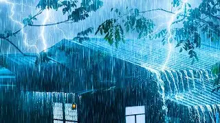 Forget Your Worries and Sleep Peacefully at Midnight with Lashing Rain & Distant Thunder on a Porch