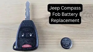 How To Replace or Change Jeep Compass Remote Key Fob Battery 2007 - 2016