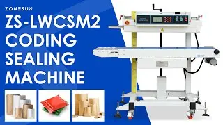 ZONESUN ZS-LWCSM2 Continuous Band Sealer with Inkjet Coding for Food and Chemical Bags
