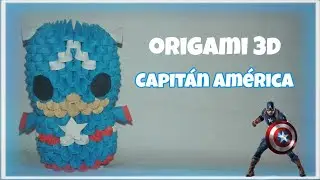 Como hacer al Capitán América en origami 3D | Carol Sandoval