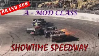 4 Car Pile Up Causes Car To Catch Fire!!! Intense Racing from a BRAND NEW Class A-MOD Class