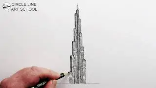 How to Draw the World&rsquo;s Tallest Building (Burj Khalifa)