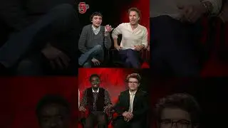 STRANGER THINGS: Fight or Flight? Finn Wolfhard, Caleb McLaughlin, Gaten Matarazzo vs the Demogorgon