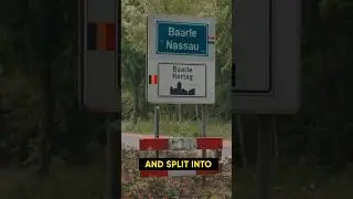 This fascinating town is stuck between 2 countries #baarle #travel #belgium  #netherlands  #border