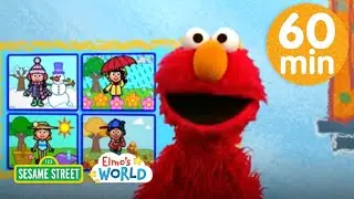 Elmo Learns About Seasons, Weather, & Nature! 🌤️⛈️🍃 1 HOUR Elmo's World Compilation🌎 | Sesame Street