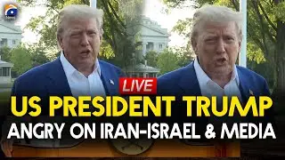 🔴𝗟𝗶𝘃𝗲: Trump Media Talk before Leaders of NATO countries gather in Hague | Geo News English