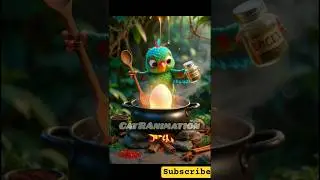 Parrot cooking egg recipe #shorts