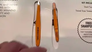 Tweezerman tweezer set - regular and travel size