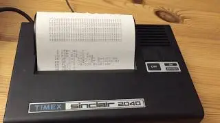 Printing a Sinus Curve with the Timex Sinclair 2040