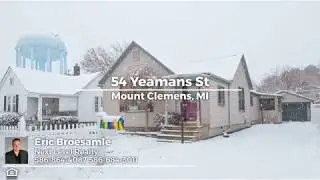 Home For Sale! 54 Yeamans St Mt Clemens, MI 48043 $89,90